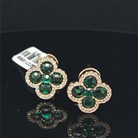 Earrings Ultima Edizione Woman tiffany in Silver OAO7371 VERDE GIALLO - OAO7371 VERDE GIALLO